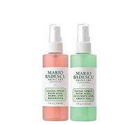 Mario Badescu Duo Spray per il viso con acqua di rose & Spray per il viso con tè verde