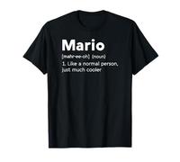 Mario Definizione Nome Ragazzi Divertente Fresco Persona normale Maglietta