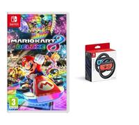 Mario Kart 8 Deluxe - Videogioco Nintendo - Ed. Italiana - Versione su sched Nintendo Switch Joy-Con Wheel Accessory Pair