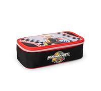 MARIO KART - Astuccio Scuola Ufficiale Mario Kart, Astuccio Ovale per Bambini, Ideale per Riporre la Cancelleria, con Divisorio Interno con Passanti Elastici e Pratica Chiusura a Zip, 22x7,5Hx11 cm