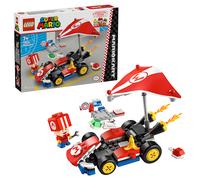 Lego super mario 72032 mario kart : kart standard, macchina giocattolo con toad, giochi per bambini 7+ nintendo da collezione