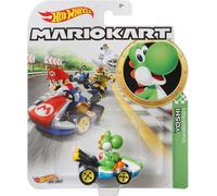 MARIO KART Modello Die Cast STANDARD KART di YOSHI 5cm Scala 1:64 Hot Wheels