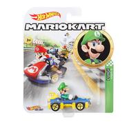 MARIO KART Modello DieCast LUIGI MACH 8 Auto 5cm Scala 1:64 Hot Wheels GBG27