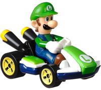 MARIO KART Modello DieCast LUIGI STANDARD 5cm Scala 1:64 Hot Wheels GLP37