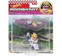 MARIO KART Modello DieCast WARIO B-DASHER WING GLIDER 1:64 Hot Wheels HDB42