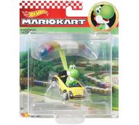 MARIO KART Modello DieCast YOSHI COUPE GLIDER Paracadute 1:64 Hot Wheels GVD32