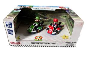 Mario Kart Pull and Speed Twin Pack Pull Back Racing Cars Giocattoli Mario lu...