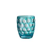 Mario Luca Giusti Set 6 Lente Bicchiere Basso Turchese