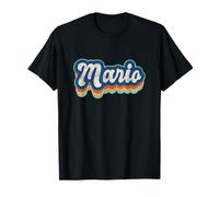 Mario Nome Ragazzo Stile Vintage 70s 80s Personalizzato Maglietta