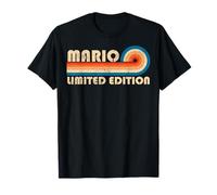 Mario Retro 70s 80s Sunset Stripe Maglietta