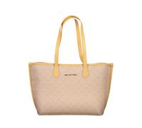 Mario Valentino Beige Polyurethane Women Shoulder Bag