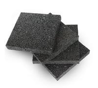 Mario10 Cuscinetti in gomma 10 x 10 x 0,5 cm. - Set di 4 cuscinetti antiscivolo antivibranti per lavatrice, asciugatrice, isolamento acustico, altoparlante, tappetino antiscivolo per