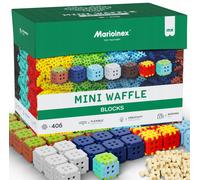 Marioinex Mini Waffle Blocks 406 pezzi inclusi 100 connettori, 3+, blocchi pixel
