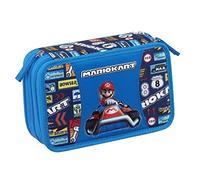 Mariokart Astuccio Corredo 3 Zip Con Penna Cancellabile
