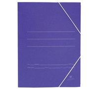 Mariola Cartella Semplice in Cartoncino Folio 500gr/m2 - Misure 34x25x1cm - Chiusura con Gomma Elastica - Colore Blu Opaco