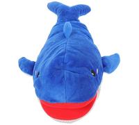 Marionetta a Mano Balena Blu 30 cm in Peluche Ultra Morbido, Pupazzo Animale Realistico per Raccontare Storie, Giocattolo Creativo Educativo, Adatto a Giochi Interattivi