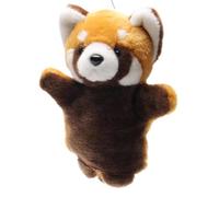 Marionetta a mano con panda rossa - Panda Puppet | Cat Wrestling Puppet | Interactive peluche gatto wrestling giocattolo con imbottitura rinforzata, gioco di calcio e bite per la noia e l'allenamento