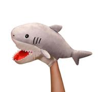 Marionetta a mano squalo peluche realistico di 30 cm con bocca mobile | Marionette a mano a forma di squalo, per feste di Natale, attività dell'asilo, eventi scolastici, spettacoli