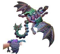 Marionetta Da Del Drago - Marionetta Fantasy Realistica Stampata In 3D Per La Narrazione | Ṕuppet Grande Per Giochi Di Ruolo E Decorazione Della Scrivania | 19,69x14,96 Pollici, Multiuso Multiuso