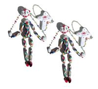 Marionetta Fatta A Mano, Marionetta In Argilla Scolpita A Mano, Bambola D'arte Retrò, Divertenti Marionette Da Tirare Con La Corda, For Un Arredamento Unico For La Casa E Un Regalo Creativo.(2pcs)