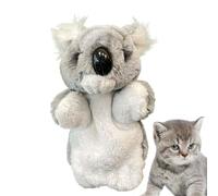 Marionetta Koala - morbido materiale di peluche, bambola a coda corta, giocattolo per animali a coda corta, design interattivo e fantasioso, esercizio di allenamento a coda lunga contro la noia per