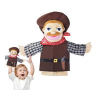 Marionetta principessa, marionetta Giocattolo educativo morbido per giochi | Peluche ripiene per la educazione genitore-figlio, giochi di immaginazione, narrazione, giochi di finzione, Cowboy