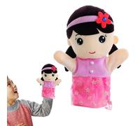 Marionette a mano con bocca mobile - Set per giochi di ruolo per famiglie per l'apprendimento socio-emotivo, bambole interattive per narrare storie con ingresso flessibile, cuciture rinforzate durevol