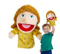 Marionette a mano - Marionette a mano per famiglie | Gioca a burattini giocattolo, bambole con guanti a bocca aperta per famiglie di cartoni animati, giocattoli di ruolo per il teatro didattico della