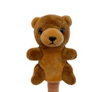 Marionette a mano per animali - Burattini da da 9 cm | Set di dita per l'educazione precoce | Simpatici giocattoli interattivi e Burattino di orsacchiotto per