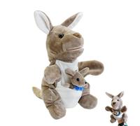 Marionette a mano per bambini, 30 cm, in morbido cotone PP, a canguro, a mano, a casperla, per insegnamento di storia, regalo di compleanno per bambini