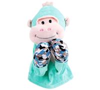 Marionette a mano per bambini, lussuose marionette Kung Fu Boxing Animal Hand Puppet con suoni e azione, giocattolo di peluche per la narrazione di storie per bambini