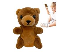 Marionette Animali - Orso bruno, Scoiattolo, Giocattolo Dita Peluche Bambole Di Ruolo Educativo Morbide, Personaggi Interattivi per Narrare | Attività Creative Prestazioni