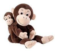 Marionette Beleduc per Bambini dai 3 Anni in su - Mamma Scimmia e Il Suo Cucciolo - Peluche da Mano per Gioco di Ruolo e narrazione