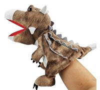 Marionette da dinosauro per bambini, con triceratopo e tirannosaurus Rex con bocche aperte mobili, perfette per narrare storie, regali di compleanno