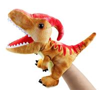 Marionette da dinosauro per bambini, con triceratopo e tirannosaurus Rex con bocche aperte mobili, perfette per narrare storie, regali di compleanno