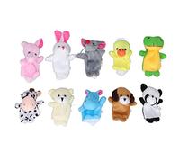 Marionette da Dito 10 Pezzi Set di Burattini da Mano in Morbido Peluche con Animali per Bambini Sopra i 3 Anni, Ideali per Giochi Fantasiosi, attività Educative Precoci