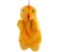Marionette da dito, Marionetta con pollo, Divertenti marionette da dito di pollo morbide, Giocattolo morbido di peluche di pollo, burattini di peluche di animali di peluche per l'insegnamento di gioch