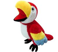 Marionette da mano Pappagallo Marionetta da mano con bocca mobile Marionette da interattive a forma di animale di peluche Animali di peluche per giochi di ruolo Spettacolo teatrale N
