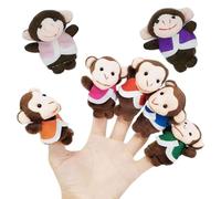 Marionette da scimmia - Giocattoli educativi per animali, set di marionette interattive | Giocattoli di peluche per bambini, narrazione di storie, giochi, giochi di apprendimento, divertimento ed