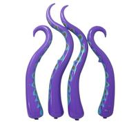 Marionette Da Tentacolo - PVC 4 Pezzi | Set Polpo 3D Elastico Fidget Toy Realistico Spaventoso Oggetti Scena Orrore Per Casa Stregata Cortile Portico Halloween Decor