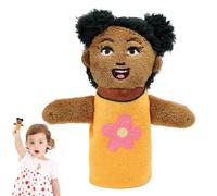 Marionette di famiglia con le dita,Puppette con dita in peluche - Figure di peluche di personaggi africani,Giocattoli interattivi per scuole di spettacoli, accessorio per la lettura di racconti