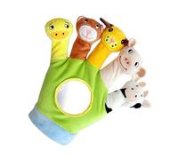Marionette di peluche per animali, spettacoli teatrali | Bambola di peluche a mano, 5 disegni animali, giocattolo educativo interattivo per la narrazione, gioco di ruolo, insegnamento