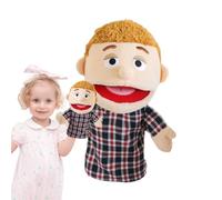 Marionette di peluche per bambini - Bambola con guanti in morbido tessuto della nonna, Giocattolo interattivo per la mamma della famiglia, Marionetta per papà che racconta storie, Figura della sorella