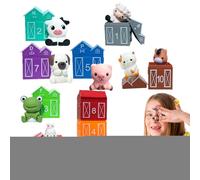 Marionette in miniatura per le dita, giocattolo educativo maneggevole e giocoso, set di gioco fattoria con animali della Bassa Corte | per, compleanno, Natale, Capodanno, asilo e giardino