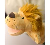 Marionette per animali per bambini, neonato contiene lupo, tigre, leone, e bocche aperte mobili, perfette per la narrazione, insegnamento, in età prescolare e come regalo di compleanno