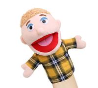 Marionette per famiglie, marionette per i membri della famiglia, marionetta a casa della scuola, pupazzo di peluche morbido per raccontare storie, spettacoli teatrali con bocca