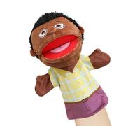 Marionette per la famiglia prescolare, marionette da mano per la famiglia, burattini di peluche per narrazione di storie, burattini morbidi per giochi di ruolo, scuola e casa con bocca Movi