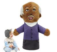 Marionette per le dita per famiglie,Marionette con dita di storia,Marionette da racconto di persone nere di cartone animato | Peluche africano nonni Mamma Papà