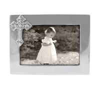 MARIPOSA 1321 Telaio a Croce, Metallo, Argento, 4" x 6"