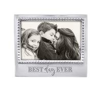 MARIPOSA Engraved Statements Cornice portafoto, Alluminio sabbiato Riciclato, Argento